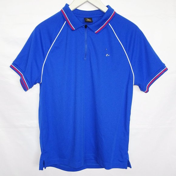 OVO Drake Blue 1/4 zip Athletic Tshirt - Picture 1 of 5